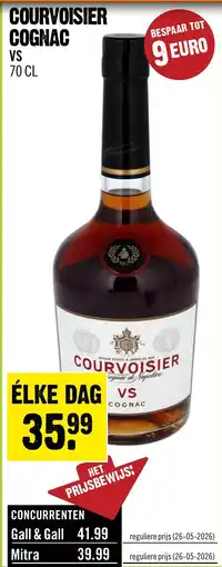 Dirck 3 Courvoisier cognac VS aanbieding