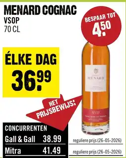 Dirck 3 Menard cognac VSOP aanbieding
