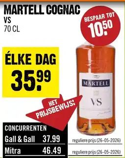 Dirck 3 Martell cognac VS aanbieding