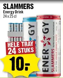 Dirck 3 Slammers energy drink aanbieding