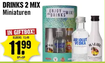 Dirck 3 Drinks 2 mix miniaturen aanbieding