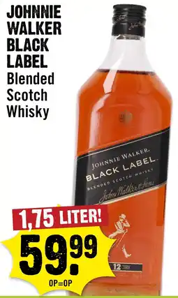 Dirck 3 Johnnie walker. black label. aanbieding