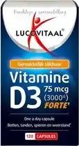 Bol.com Lucovitaal Vitamine D3 D3 75mcg (3000IE) Forte 120 capsules aanbieding