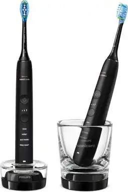 Bol.com Philips Sonicare DiamondClean 9000 - Elektrische tandenborstel - Zwart - Duo - HX9914/54 aanbieding