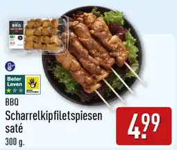 ALDI BBQ Scharrelkipfiletspiesen saté aanbieding