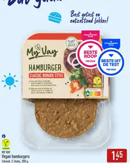 ALDI My vay Vegan hamburgers aanbieding
