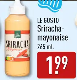 ALDI Le gusto sriracha mayonaise aanbieding