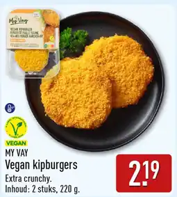 ALDI My vay vegan kipburgers aanbieding