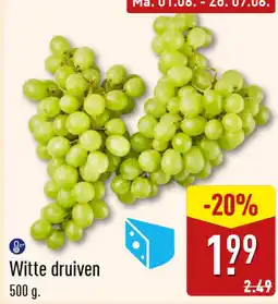 ALDI Witte druiven aanbieding