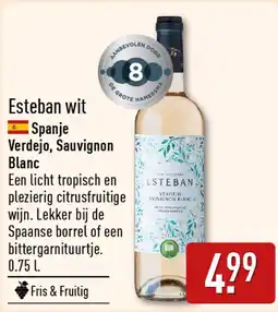 ALDI Esteban wit aanbieding