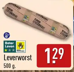 ALDI Leverworst aanbieding