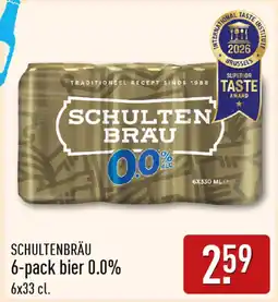 ALDI Schultenbräu 6-pack bier 0.0% aanbieding