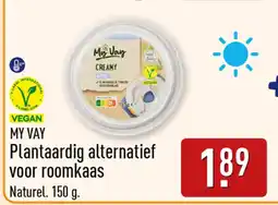ALDI My vay plantaardig alternatief voor roomkaas aanbieding