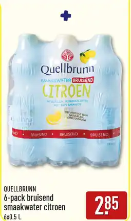 ALDI Quellbrunn 6-pack bruisend smaakwater citroen aanbieding