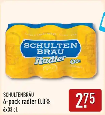 ALDI Schultenbräu 6-pack radler 0.0% aanbieding