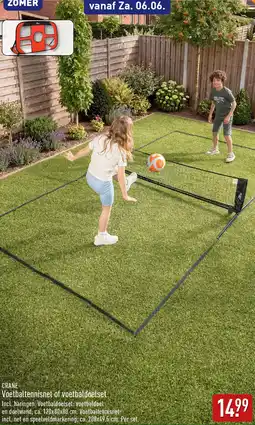 ALDI Crane Voetbaltennisnet of voetbaldoelset aanbieding