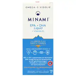 Holland & Barrett Online deals | MINAMI EPA + DHA + Vitamine D3 Vloeibaar - 100ml aanbieding