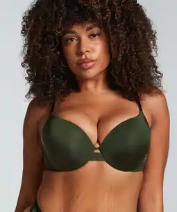 Hunkemoller Hunkemöller Voorgevormde push-up beugel bh Lea Groen aanbieding