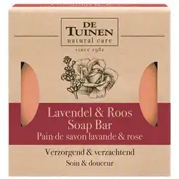 Holland & Barrett 1+1 gratis | De Tuinen Lavendel & Roos Soap Bar - 70g aanbieding