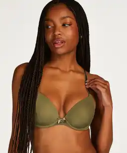 Hunkemoller Hunkemöller Voorgevormde beugel bh Plunge Groen aanbieding