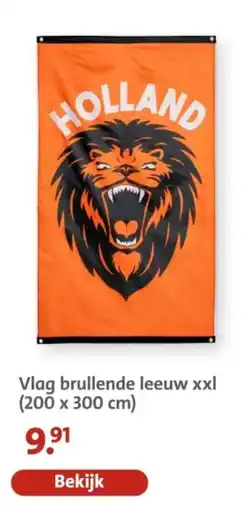 Bruna Vlag brullende leeuw xxl aanbieding