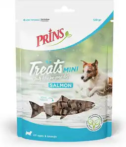 Intratuin Prins hondensnoepjes Treats Mini zalm 120 g aanbieding