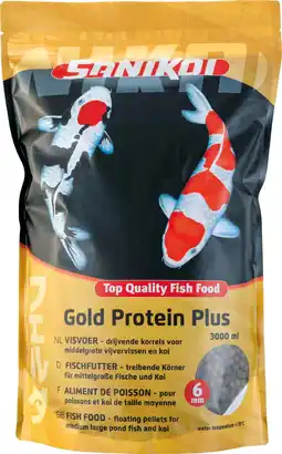 Intratuin Velda visvoer SaniKoi Gold Protein Plus 6 mm 3 L aanbieding