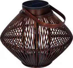 Intratuin Luxform lantaarn Cadiz bruin 36 x 72 x 31 cm aanbieding