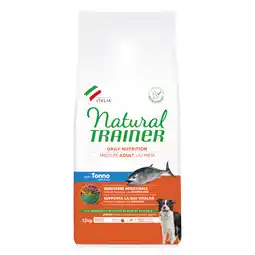 Zooplus 30% korting! 2 x Natural Trainer droogvoer voor honden - Adult Medium met Tonijn 2 x 12 kg aanbieding