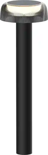 Intratuin Luxform Lighting solar staande buitenlamp Yukon grijs D 15,1 H 47,3 cm aanbieding