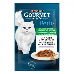 Zooplus 4 + 1 gratis! Gourmet Perle natvoer voor katten kleine verpakkingen - Kalf & Groenten (130 x 85 g) aanbieding
