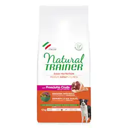 Zooplus 30% korting! 2 x Natural Trainer droogvoer voor honden - Adult Medium met Prosciutto 2 x 12 kg aanbieding