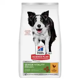 Zooplus 2 x 2,5 kg Hill's Canine 7+ Youthful Vitality Medium met Kip & Rijst Hondenvoer aanbieding