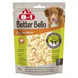 Zooplus 2 + 1 gratis! 8in1 Better Bello hondensnacks - kippenbotjes 21 stuks (maat XS) aanbieding