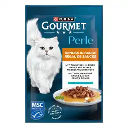 Zooplus 4 + 1 gratis! Gourmet Perle natvoer voor katten kleine verpakkingen - Tonijn in Saus (130 x 85 g) aanbieding