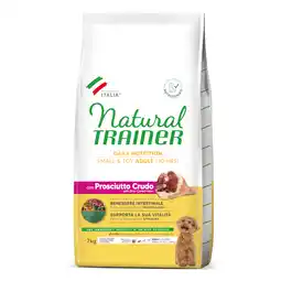 Zooplus 30% korting! 2 x Natural Trainer droogvoer voor honden - Adult Small & Toy met rauwe Ham 2 x 7 kg aanbieding
