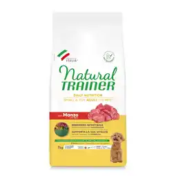 Zooplus 30% korting! 2 x Natural Trainer droogvoer voor honden - Adult Small & Toy met Rundvlees 2 x 7 kg aanbieding
