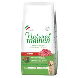 Zooplus 30% korting! 2 x Natural Trainer droogvoer voor honden - Adult Maxi met rund 2 x 12 kg aanbieding