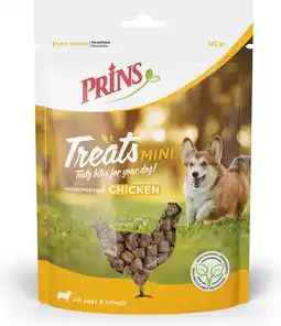 Intratuin Prins hondensnoepjes Treats Mini kip 120 g aanbieding