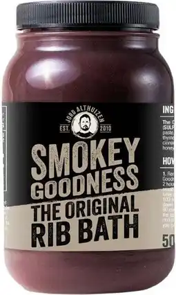 Intratuin Smokey Goodness barbecuesaus Rib Bath 500 ml aanbieding