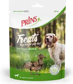 Intratuin Prins hondensnoepjes Treats eend 120 g aanbieding