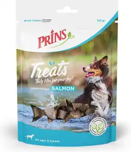 Intratuin Prins hondensnoepjes Treats zalm 120 g aanbieding