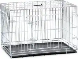 Intratuin Beeztees hondenbench zilver 91 x 61 x 66 cm aanbieding