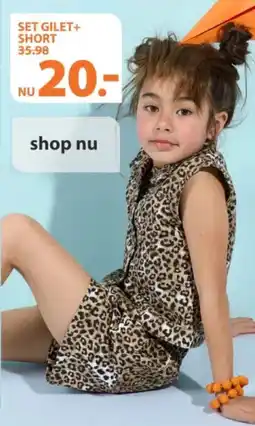 terStal Set gilet+ short aanbieding