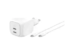 MediaMarkt Belkin Boostcharge Pro Snellader 50w Dual Usb-c Wit aanbieding