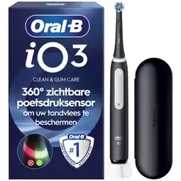 MediaMarkt Oral-b Io3 Zw Elektrische Tandenborstel Zwart aanbieding