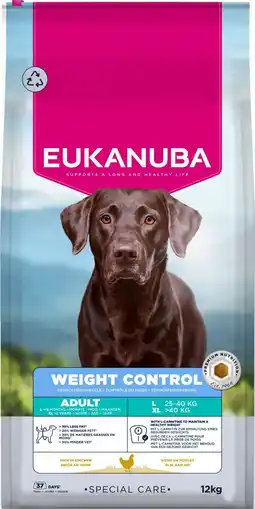 Pets Place Eukanuba Special Care Gewichtscontrole Large Breed - Hondenvoer - Kip 12 kg aanbieding