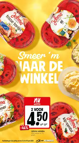 Jumbo Johma salades aanbieding