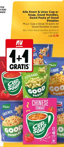 Jumbo Alle Knorr & Unox Cup-a- Soup, Good Noodles, Good Pasta of Good Potaties aanbieding