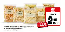 Jumbo Jumbo minikrieltjes, aardappelschijfjes of opbakaardapppeltjes aanbieding